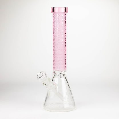 COBRA | 14" sandblasted geometric graphic 7 mm glass bong [YY02]_8