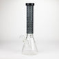 COBRA | 14" sandblasted geometric graphic 7 mm glass bong [YY02]_9