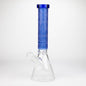 COBRA | 14" sandblasted geometric graphic 7 mm glass bong [YK08]_13