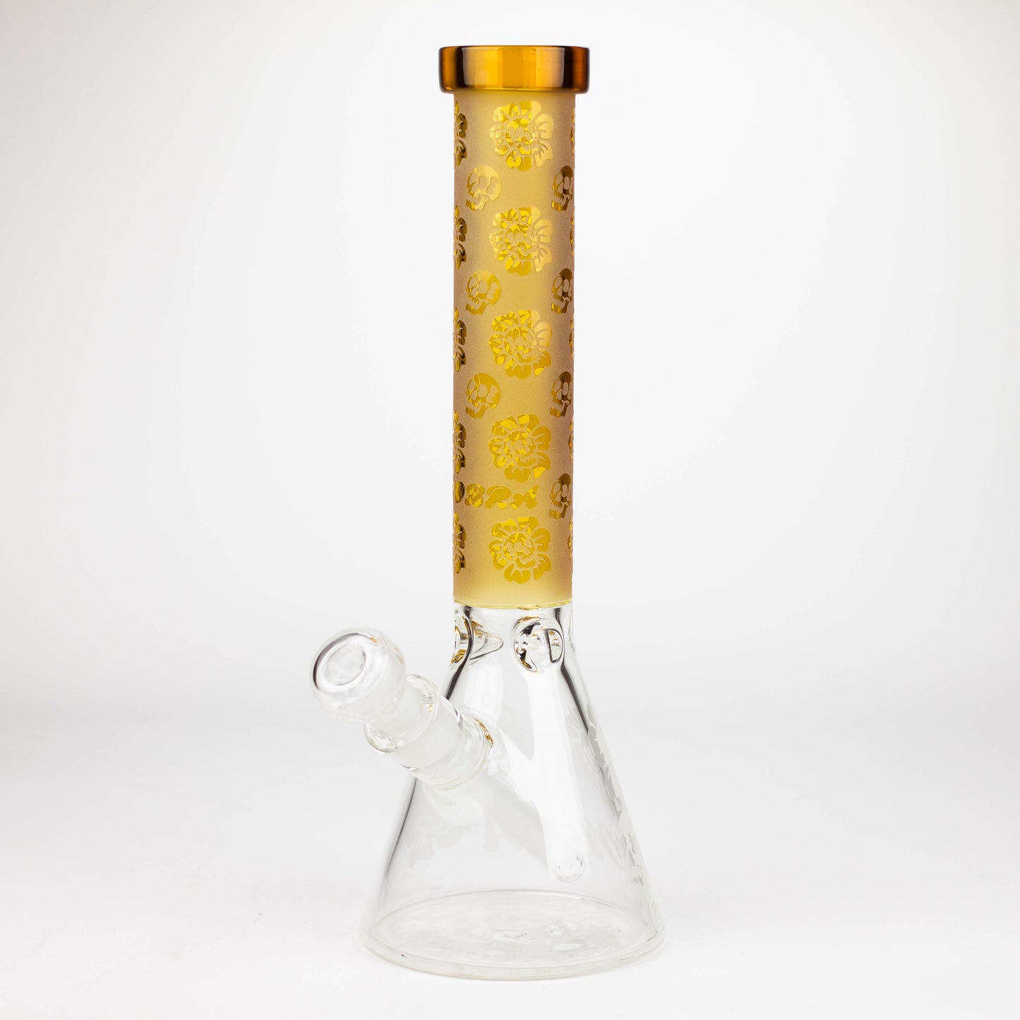 COBRA | 14" sandblasted geometric graphic 7 mm glass bong [YK07]_10