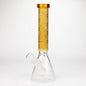 COBRA | 14" sandblasted geometric graphic 7 mm glass bong [YK07]_10