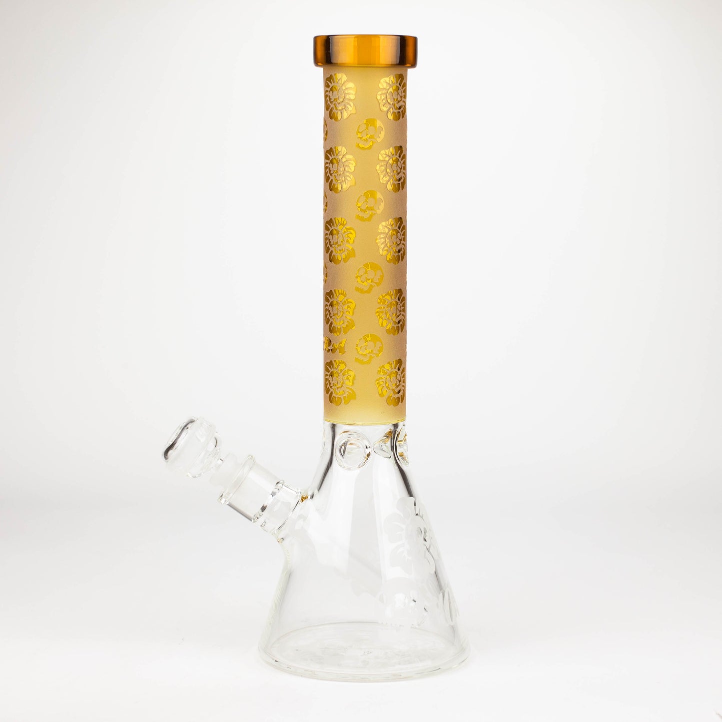 COBRA | 14" sandblasted geometric graphic 7 mm glass bong [YK07]_12