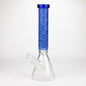 COBRA | 14" sandblasted geometric graphic 7 mm glass bong [YK07]_11