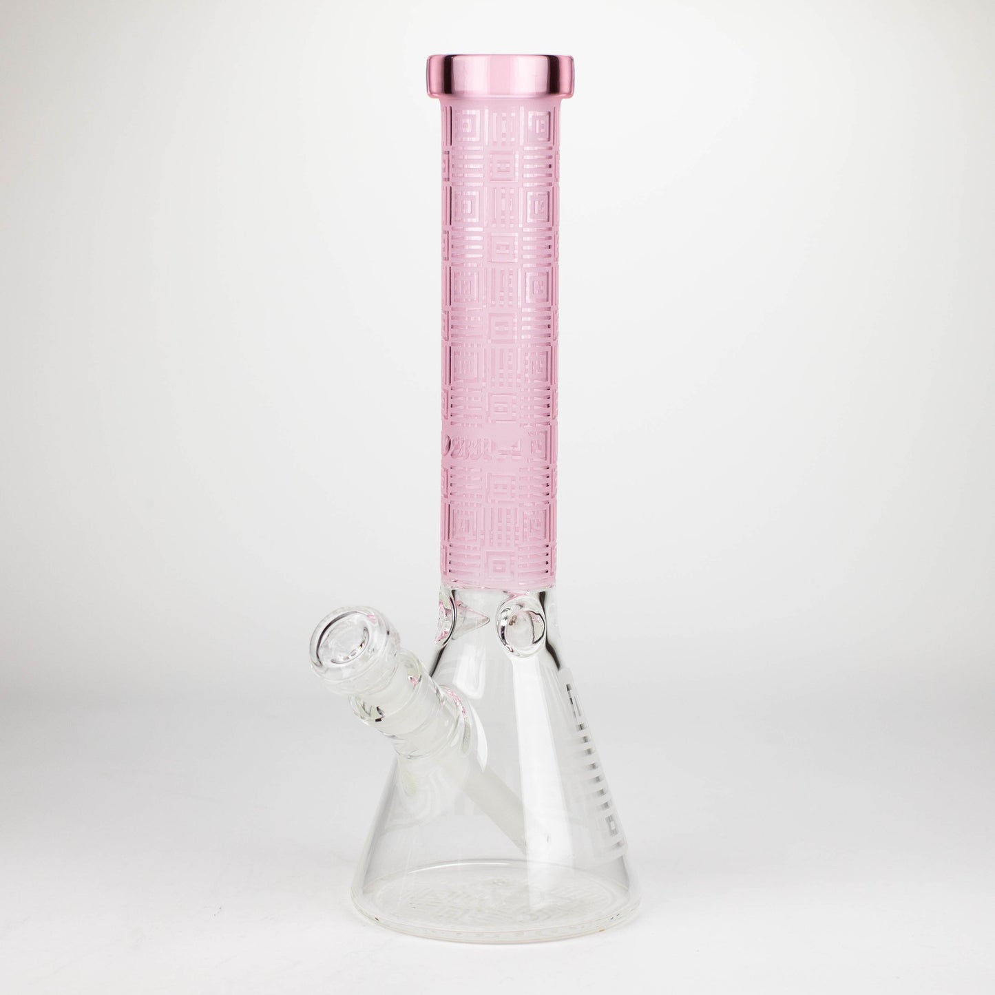 COBRA | 14" sandblasted geometric graphic 7 mm glass bong [YK06]_6