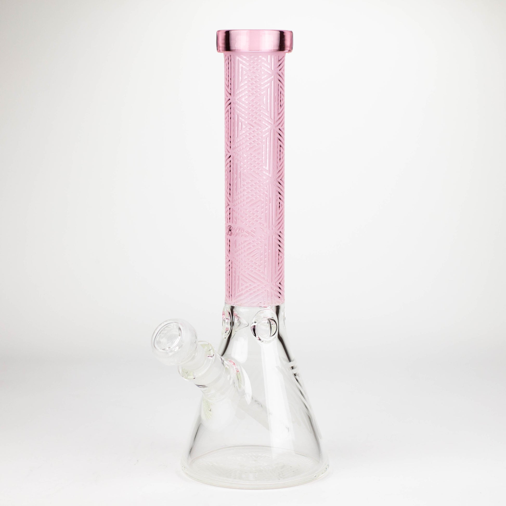 COBRA | 14" sandblasted geometric graphic 7 mm glass bong [YK05]_8