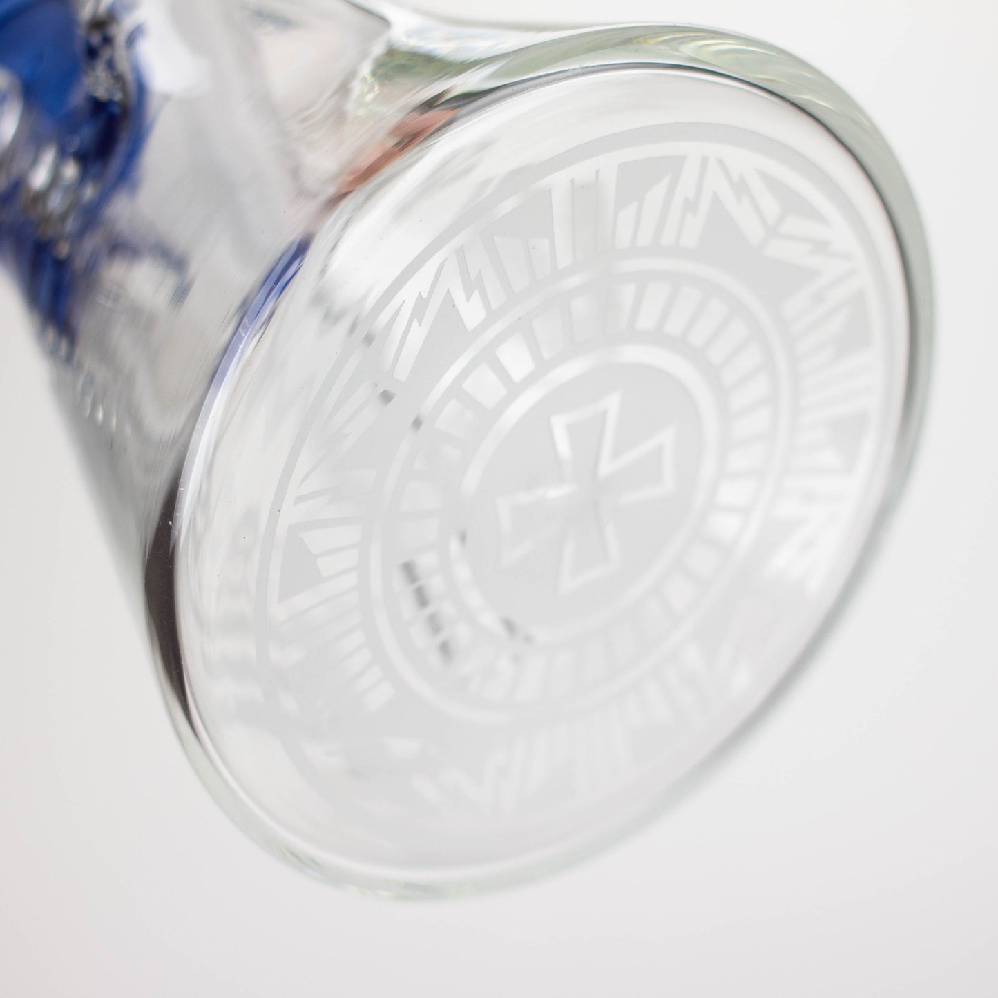 COBRA | 14" sandblasted geometric graphic 7 mm glass bong [YY03]_5