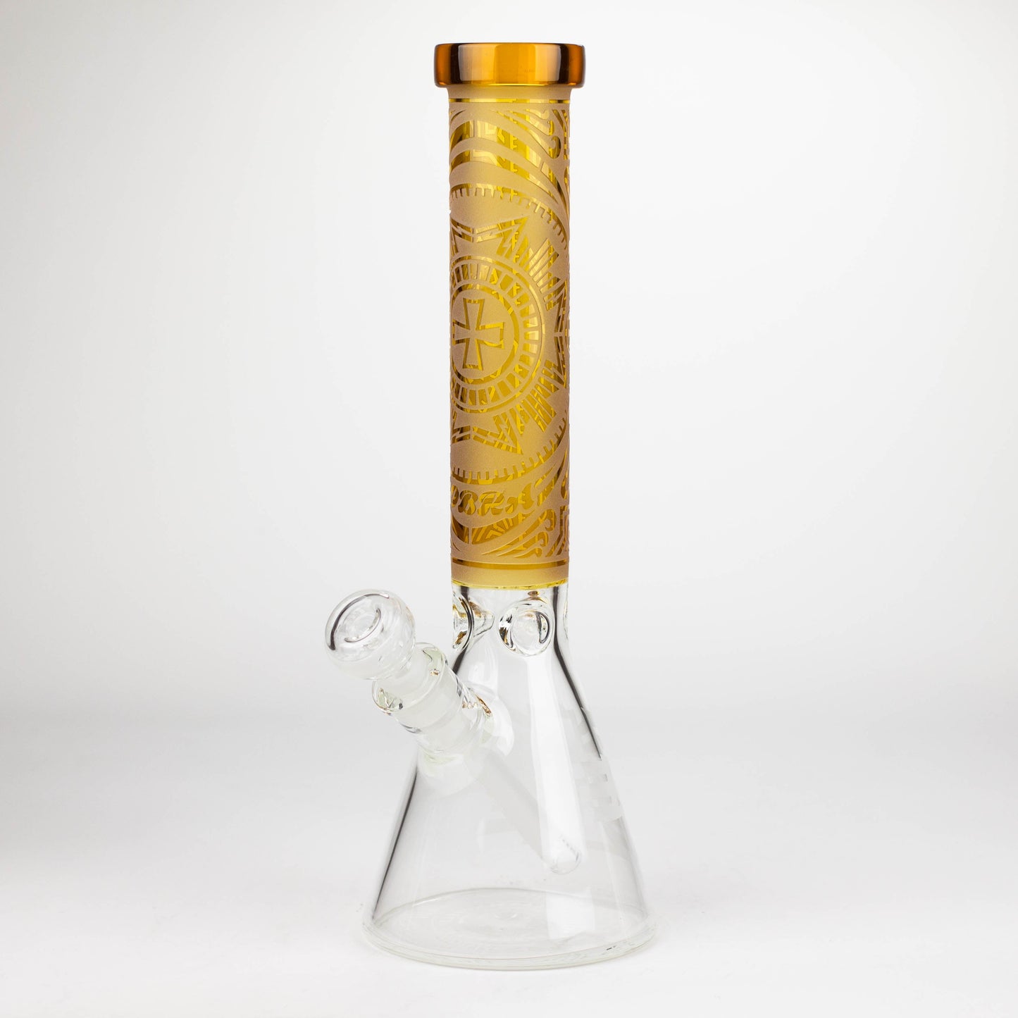 COBRA | 14" sandblasted geometric graphic 7 mm glass bong [YY03]_10