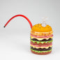 Cermic Hamburger Mug Water Pipe [H319]_0