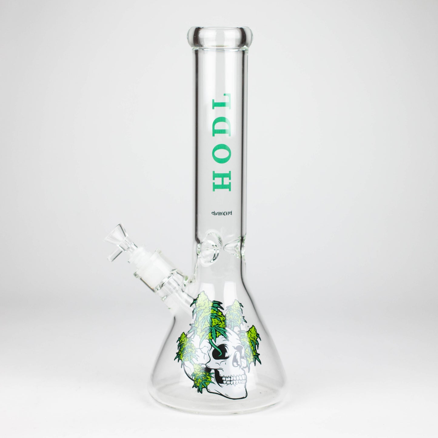 diamond | 14" Crypto Beaker Glass water Bong_2