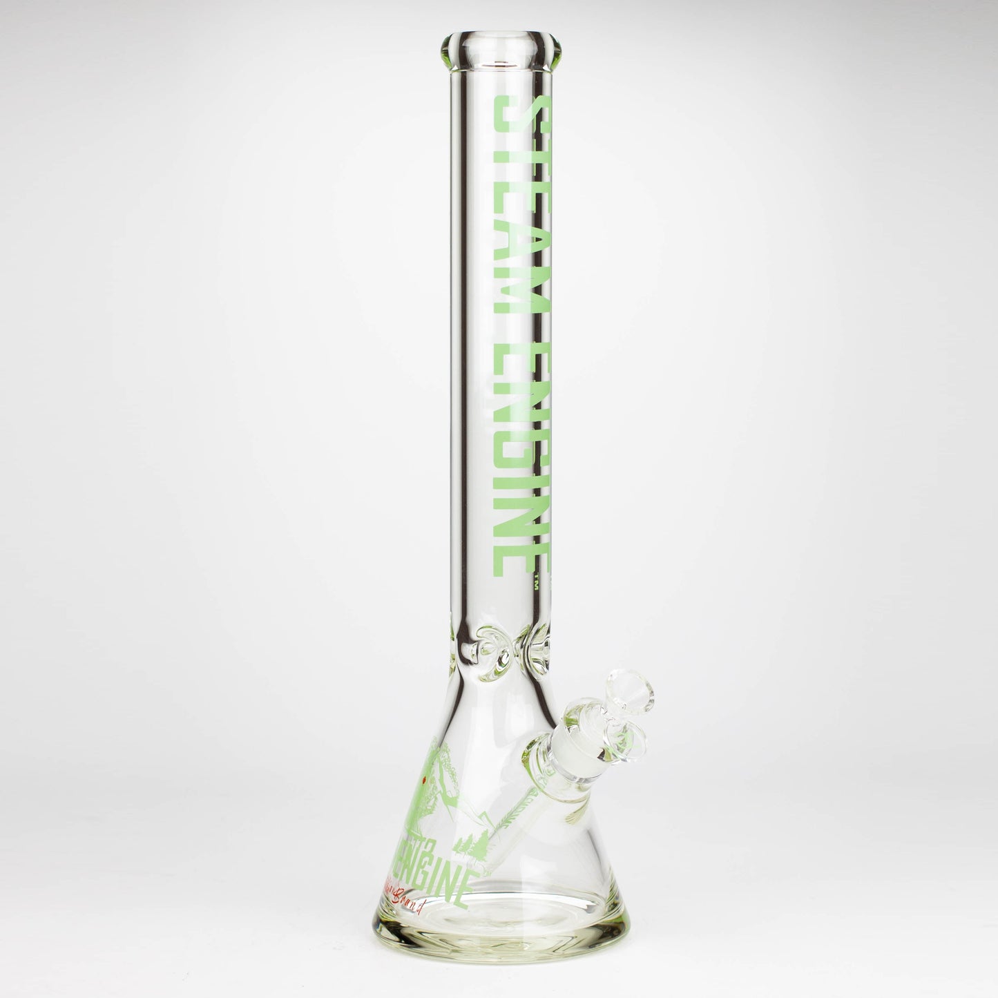 Steam Engine™ | 18 Inch 9mm glass bong with stickers by golden crown_7