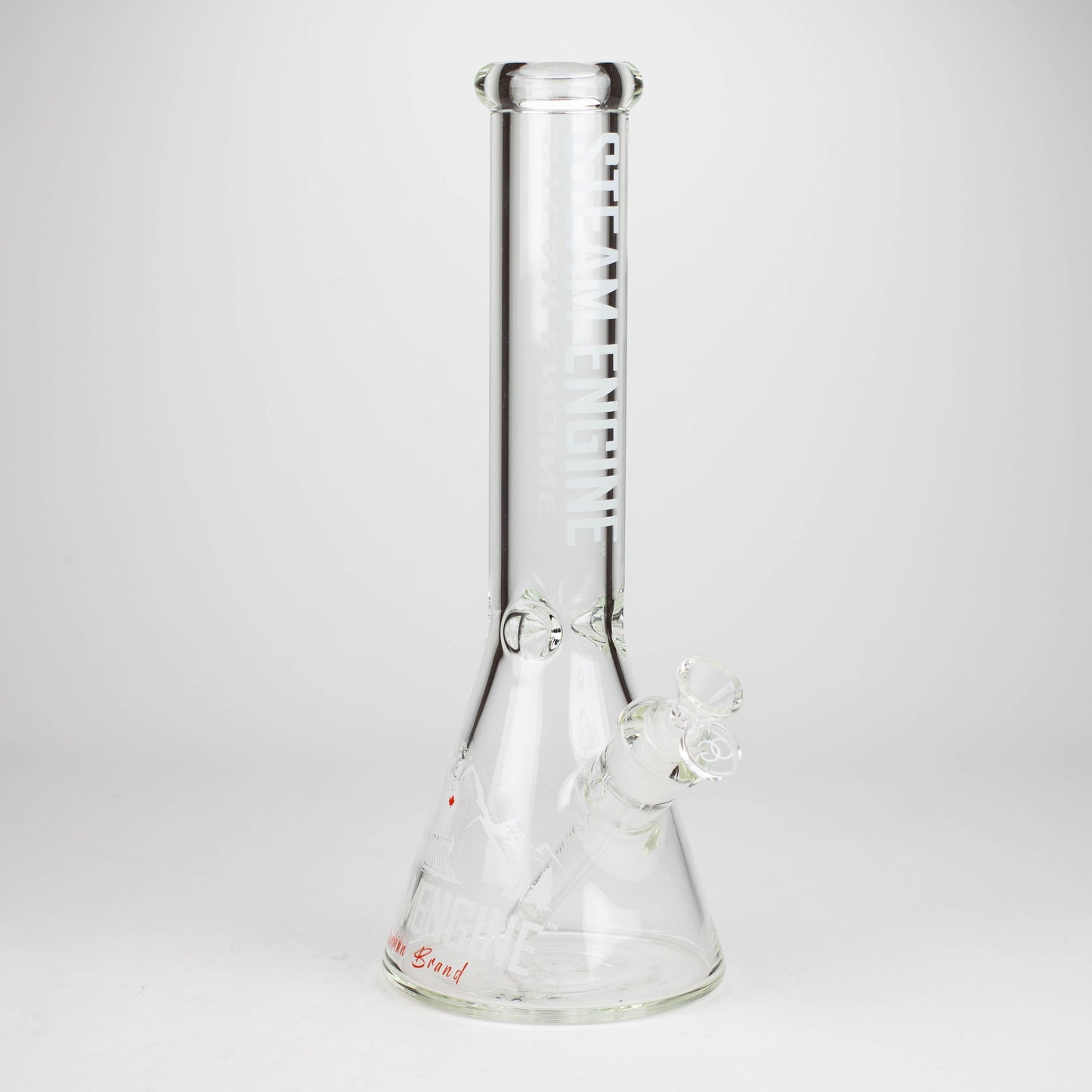 Steam Engine™ | 14 Inch 7mm glass bong with stickers by golden crown_7