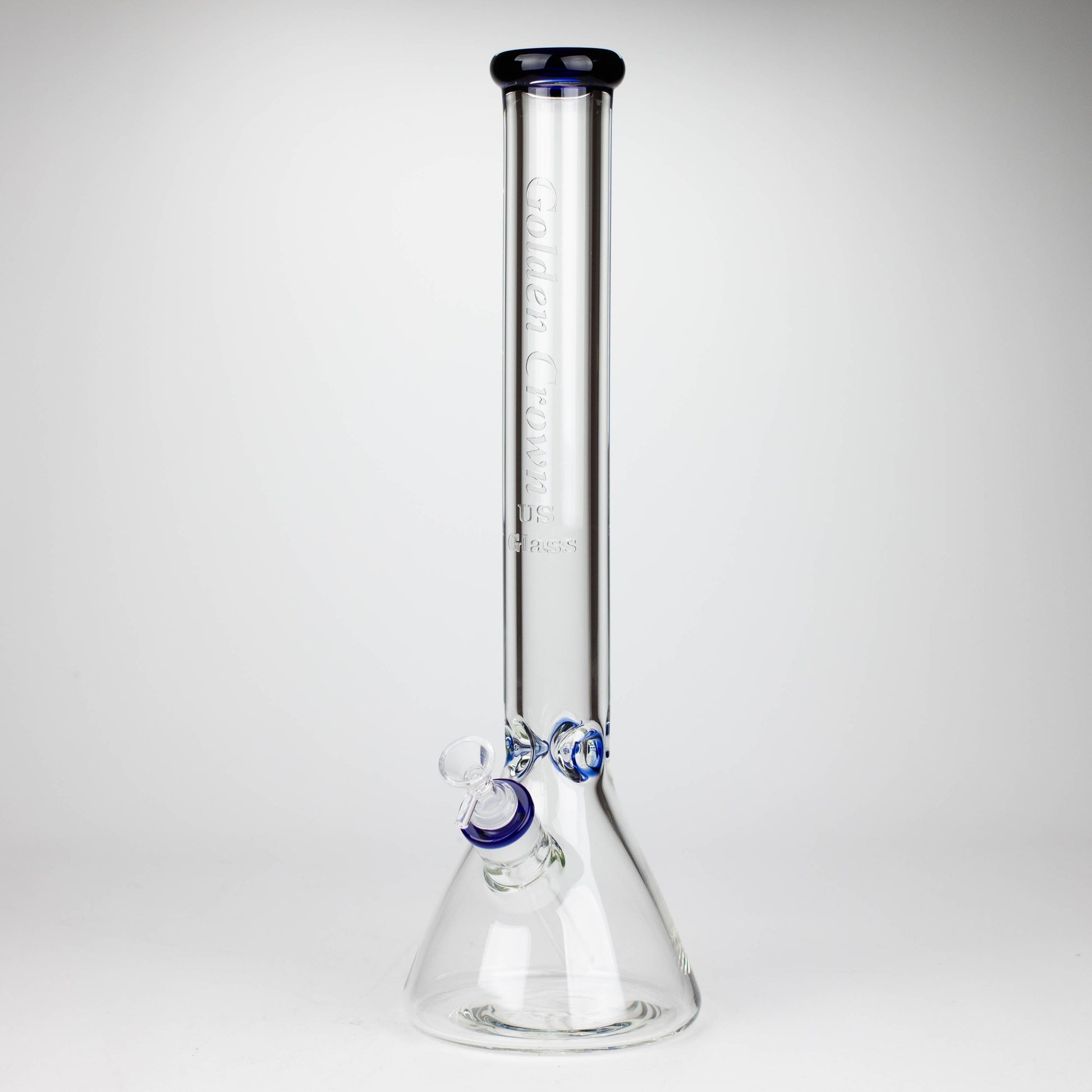 Golden Crown™ | 18 Inch 9mm Engraved Bong US Glass_0