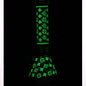 14" Luxury Pattern glow in the dark / 7mm / glass beaker bong [CH-107]_0