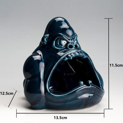 Ceramic Gorilla Shape Ashtray