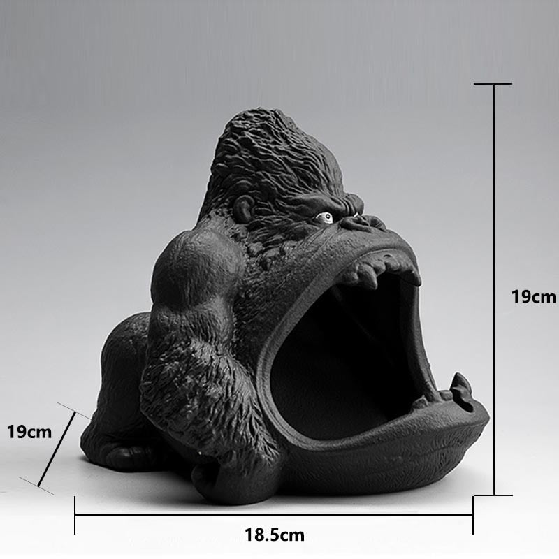 Ceramic Gorilla Shape Ashtray