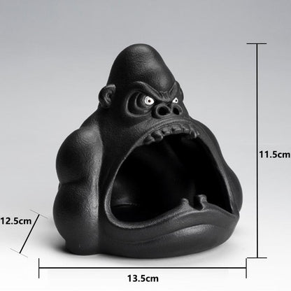 Ceramic Gorilla Shape Ashtray