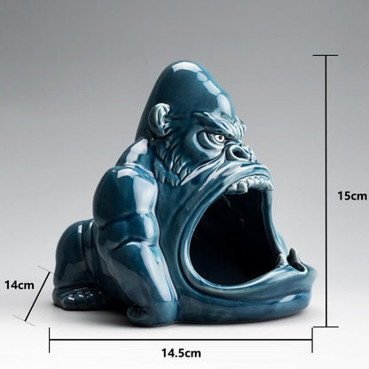 Ceramic Gorilla Shape Ashtray