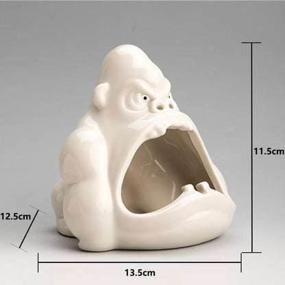 Ceramic Gorilla Shape Ashtray