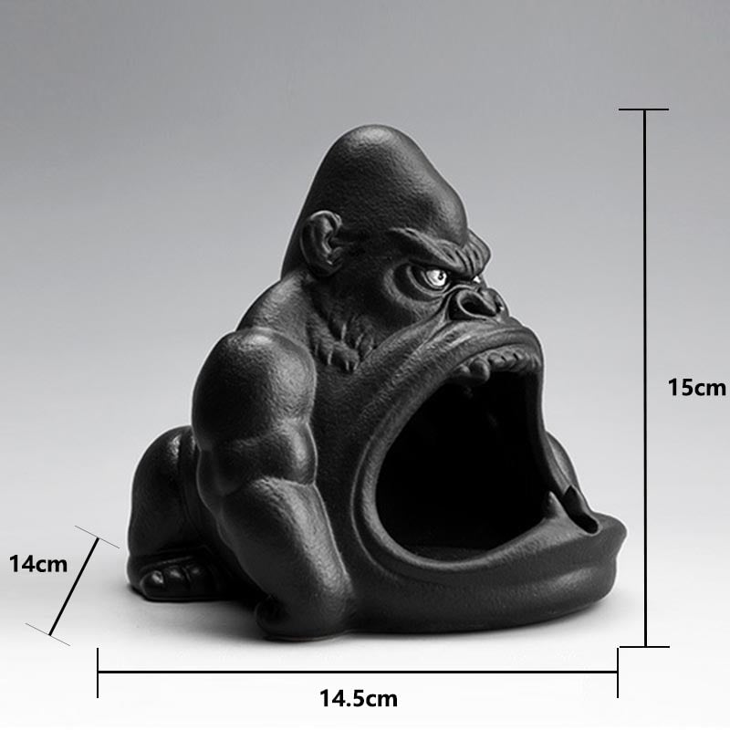 Ceramic Gorilla Shape Ashtray