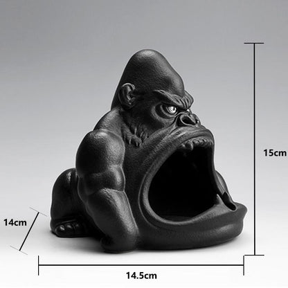 Ceramic Gorilla Shape Ashtray