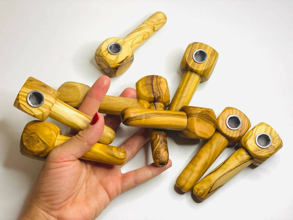 Olive Wood Apple Pipe_4