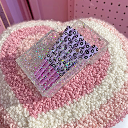 Holographic Glitter Crystal Case for Cigarette