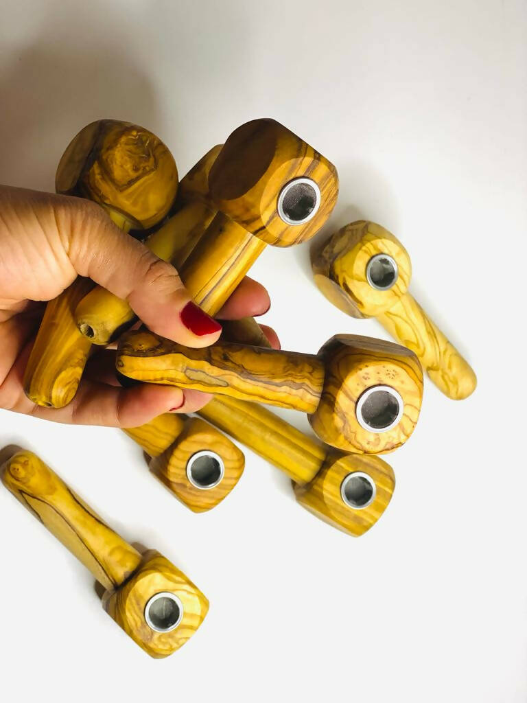 Olive Wood Apple Pipe_5