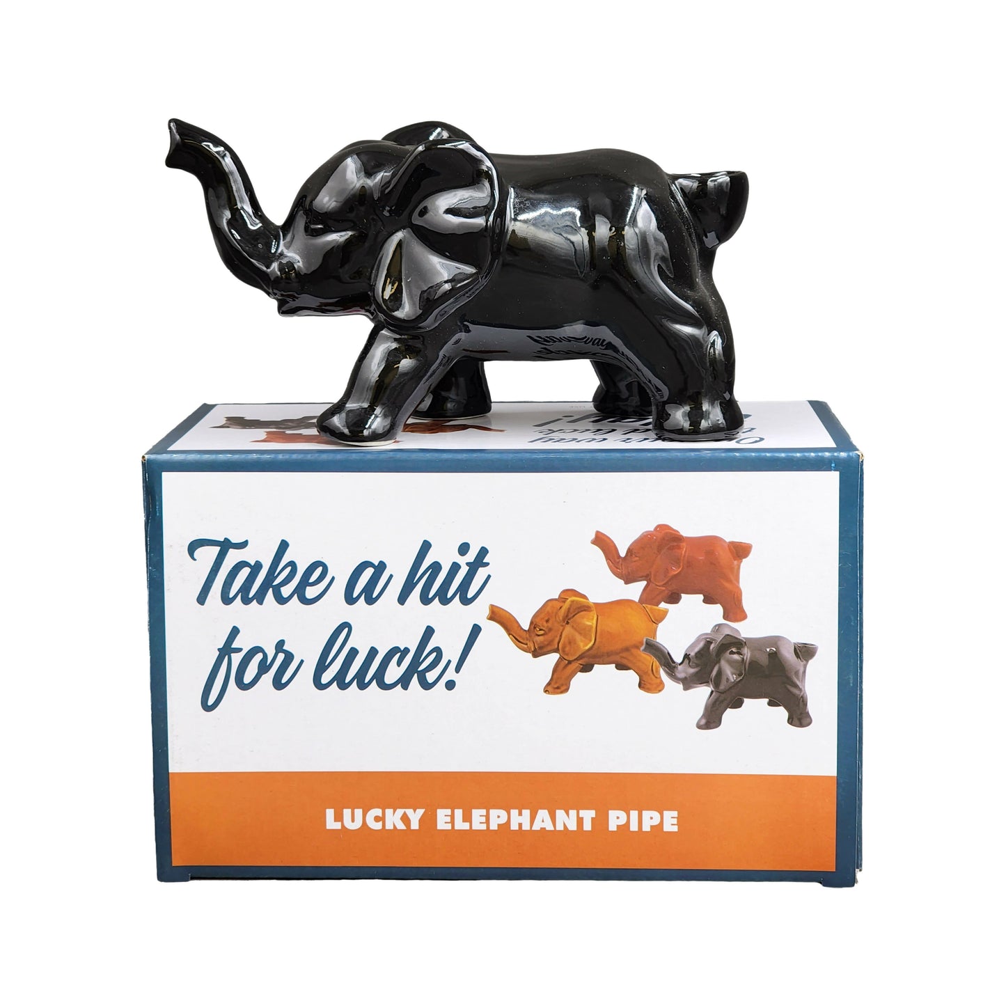 Elephant Novelty Pipe - Black Color_3